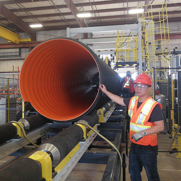 Struttura a spirale ondulata di millimetro 800Mpa della macchina 3000 dell'estrusione del tubo del doppio strato dell'HDPE