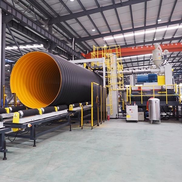 800Mpa ondulati convogliano la linea di produzione struttura a spirale di SRPE 3200 millimetri